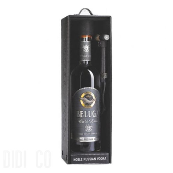 Vodka Beluga Gold Line with Leather Gift Box 1l