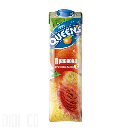 Натурален сок Queen's Праскова 1л