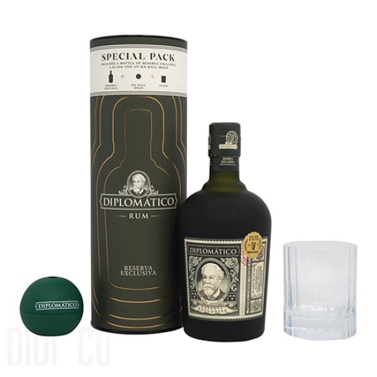 Rum Diplomatico Reserva Exclusiva Special Gift Pack 700ml