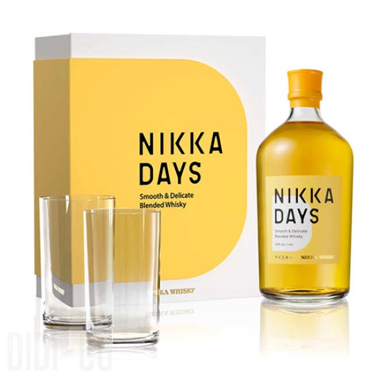 Nikka Days 2 Glasses Gift Set 700ml