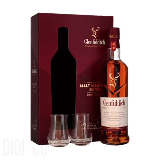 Glenfiddich Our Malt Masters Edition 2 glasses gift set 700ml
