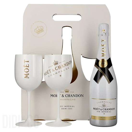 Moet Channdon Ice Imperial 2 Glasses Gift Pack 750ml