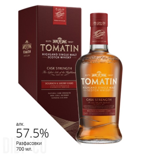 Tomatin Cask Strenght Single Malt Scotch Whisky 700ml