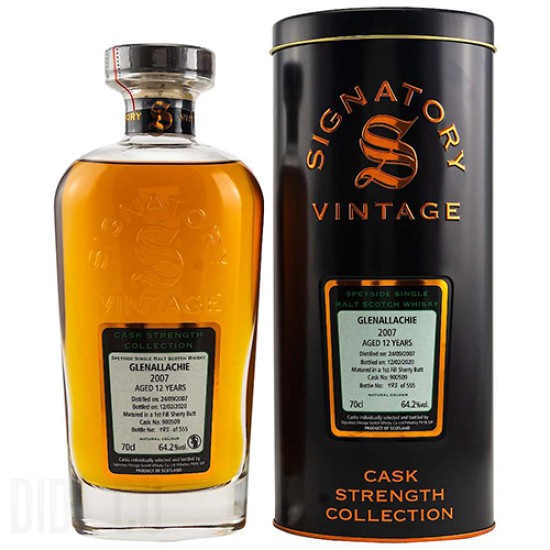 Signatory GlenAllachie 12YO 2007 CASK STR 700ml