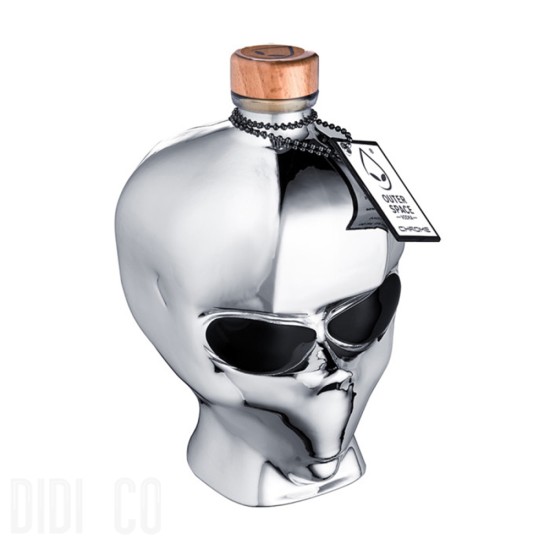 Vodka Outerspace Alien Head Chrome 700ml