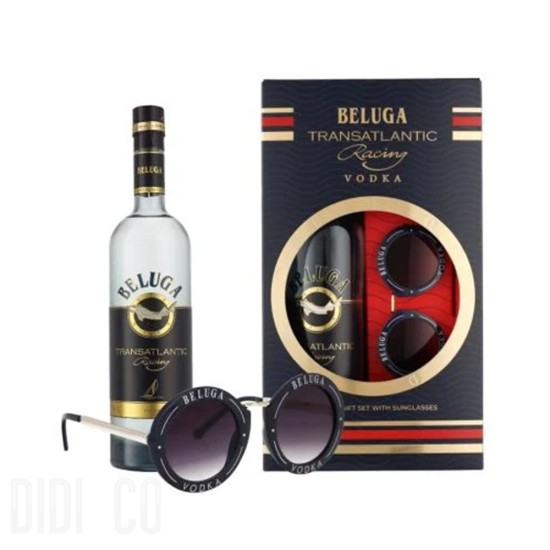 Vodka Beluga Transatlantic Racing Gift Set with Sunglasses 700ml