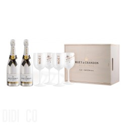 Moet Ice Wooden Box Gift Set 2х750ml