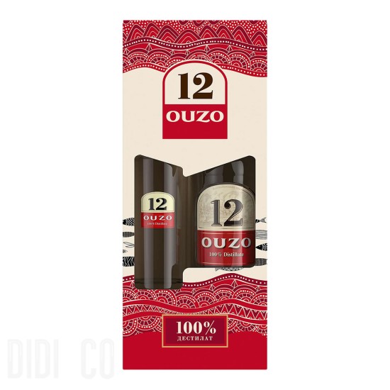 Ouzo 12 Glass Set 700ml