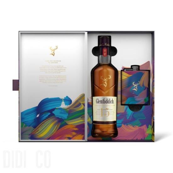 Glenfiddich 15YO Flask Set 700ml