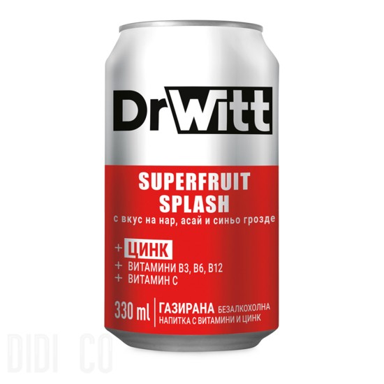 Витаминна Напитка DrWitt Superfruit Splash 330ml
