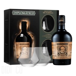 Rum Diplomatico Seleccion de Familia 700ml Gift Box 2 Glasses 700ml