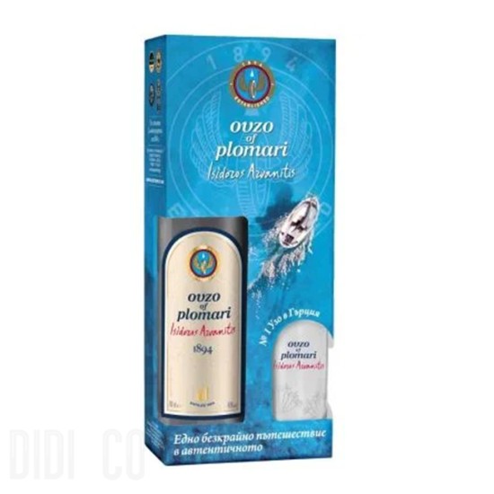 Ouzo Plomari one Glass Set 700ml