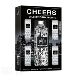 Vodka Three Sixty Original 3l Glass set