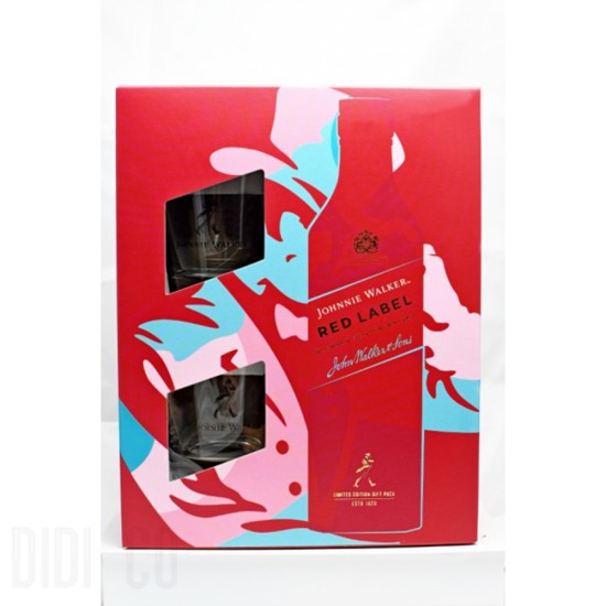 Johnnie Walker Red Label 2 Glasses Set 700ml