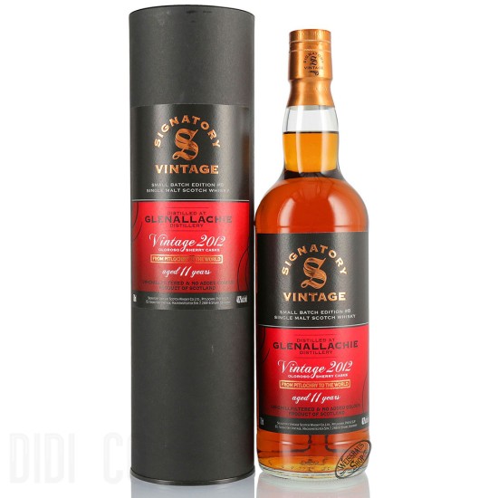 Signatory Vintage Glenallachie 2012 11yo Oloroso Sherry Casks 700ml