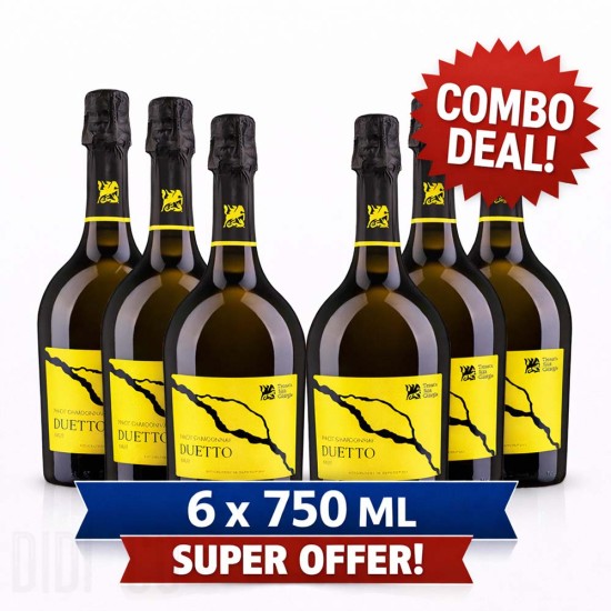 Wine box Duetto Pinot Chardonnay Spumante Brut 6 x 750ml