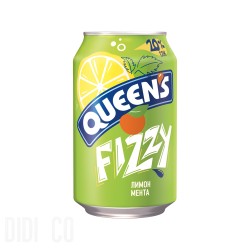 Queen's Fizzy Лимон и Мента 330мл