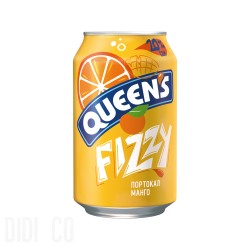 Queen's Fizzy Портокал и Манго 330мл