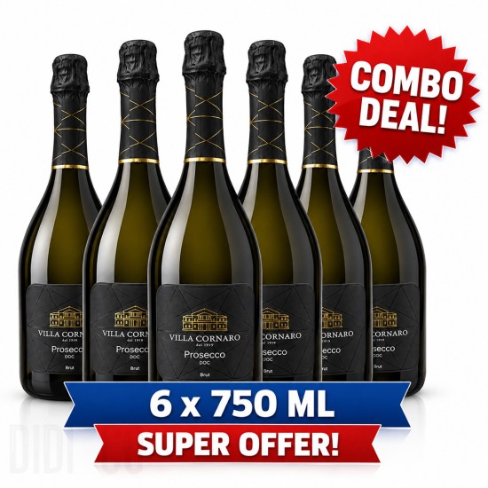 Комбо Предложение Villa Cornaro Prosecco Brut DOC 6 x 750ml