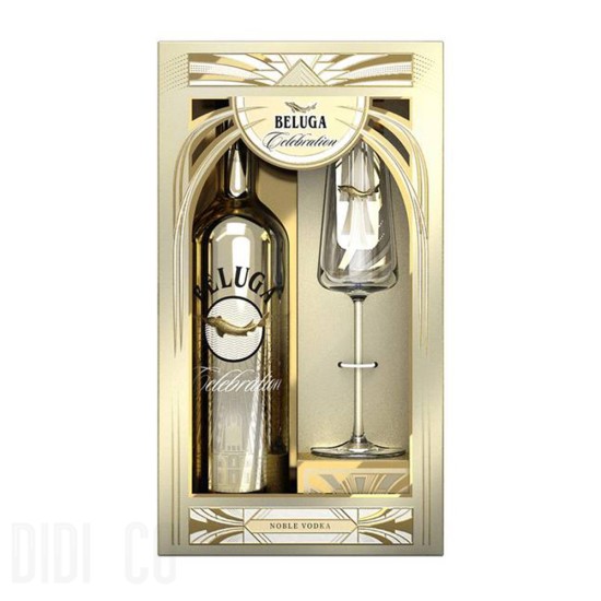 Vodka Beluga Celebration One Glass Set 700ml