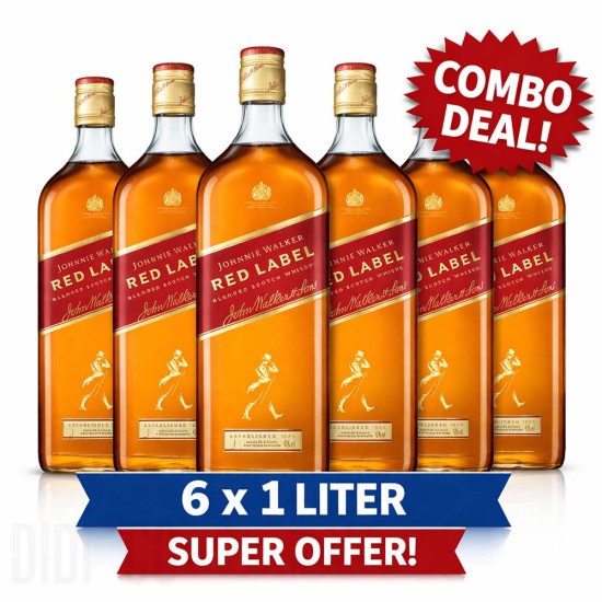 Комбо Предложение Johnnie Walker Red Label 6 x 1l