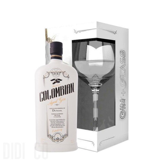 Dictador Ortodoxy Premium Colombian Gin Glass Set 700ml