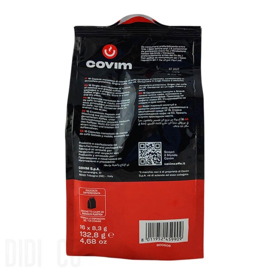 Кафе капсули COVIM Granbar за долче густо 16бр в плик