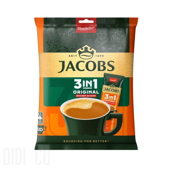 Разтворимо Кафе Jacobs 3in1 Original 20 броя в плик