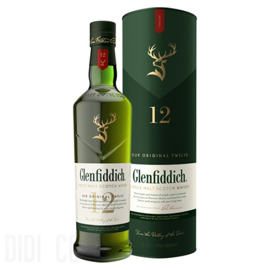 Glenfiddich 12 YO Single Malt Scotch Whisky 700ml